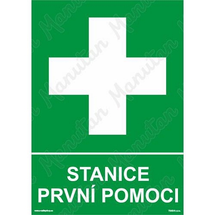 Stanice první pomoci, plast 148 x 210 x 2 mm A5