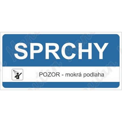 Sprchy mokrá podlaha, samolepka 190 x 90 x 0,1 mm