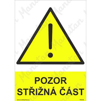Pozor střižná část, plast 148 x 210 x 2 mm A5