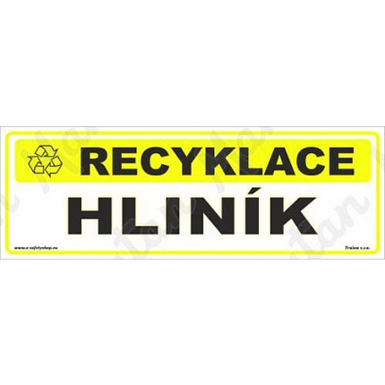 Recyklace hliník, plast 290 x 100 x 0,5 mm