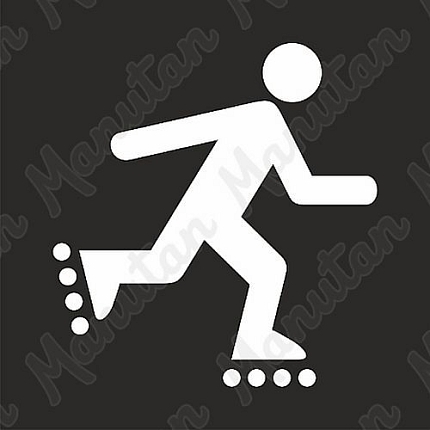 Šablona bruslař, plast 940 x 940 x 0,5 mm