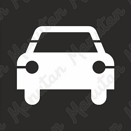 Šablona auto, plast 470 x 470 x 0,5 mm