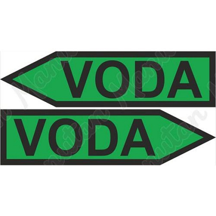 Voda, plast 285 x 74 x 0,5 mm vpravo