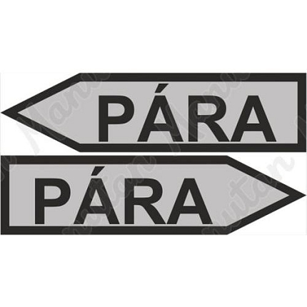 Pára, samolepka 190 x 52 x 0,1 mm vlevo