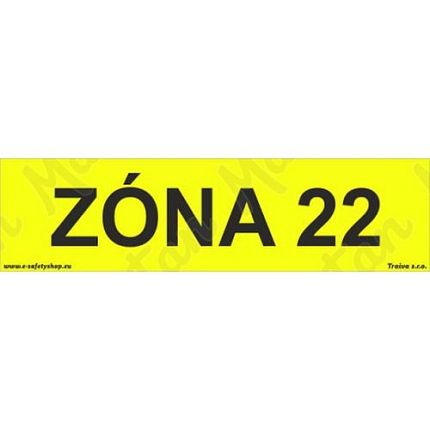 Zóna 22, plast 210 x 55 x 0,5 mm