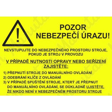 Ke svařovacím robotům, samolepka 297 x 210 x 0,1 mm A4