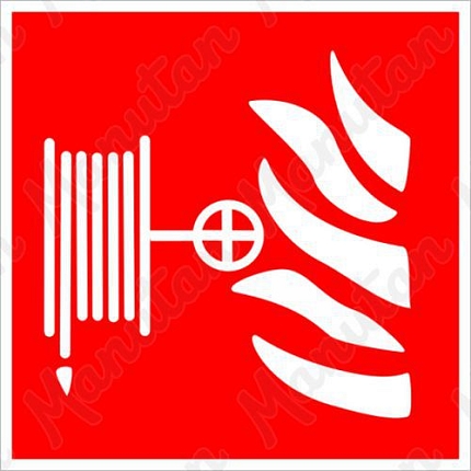 Označení požární hadice, plast 150 x 150 x 0,5 mm