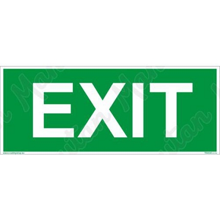 Exit, samolepka 300 x 120 x 0,1 mm