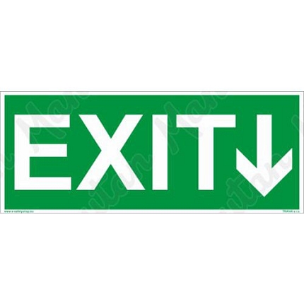 Exit, samolepka 300 x 120 x 0,1 mm