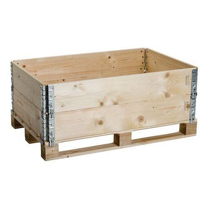 Paletový skládací nástavec ISPM 15, dřevěný, 20 x 80 x 120 cm