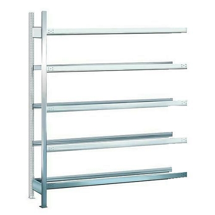 Regál na pneumatiky, přístavbový, 300 x 150 x 40 cm, 5 pater