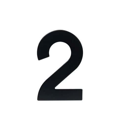 Nerezové číslo ve 2D provedení, výška 95 mm, znak 