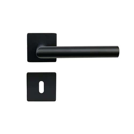 Nerezové interiérové kování Form.BB, magnetické rozety, černá