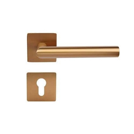 Nerezové interiérové kování Form.PZ, magnetické rozety, měď