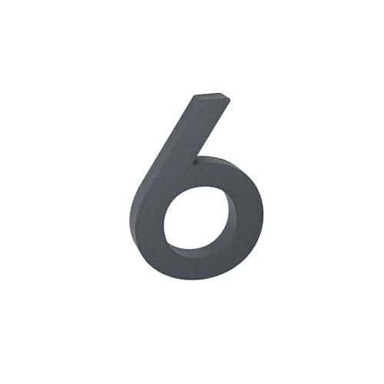 Hliníkové číslo v 3D provedení se strukturovaným povrchem, znak 