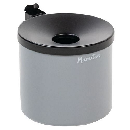 Nástěnný popelník Manutan Expert Round, šedý