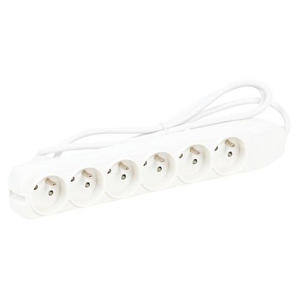 Prodlužovací kabel Manutan Expert, 6 zásuvek, 1,35 m