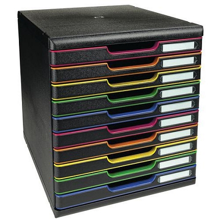 Zásuvkový modul Exacompta A4, 10 zásuvek