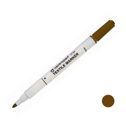 Popisovač CENTROPEN 2739 textil, hnědý