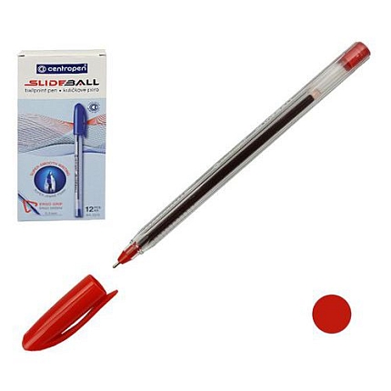 Propiska jednorázová CENTROPEN 2215, červená
