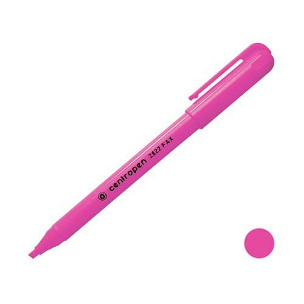 Zvýrazňovač CENTROPEN 2822, růžový