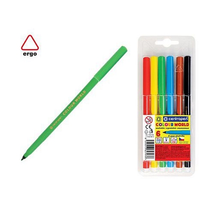 Fix CENTROPEN 7550/ 6 barev trojhranné