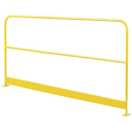 Kovová zábrana Manutan Expert Basic, žlutá, délka 200 cm