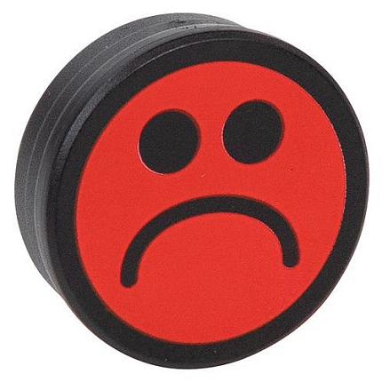 Sada magnetů Smiley Smit Visual, 5 ks, červená