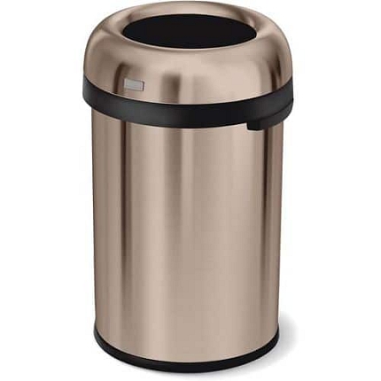 Odpadkový koš Bullet Open Top 115 l Simpele Human růžově zlatá