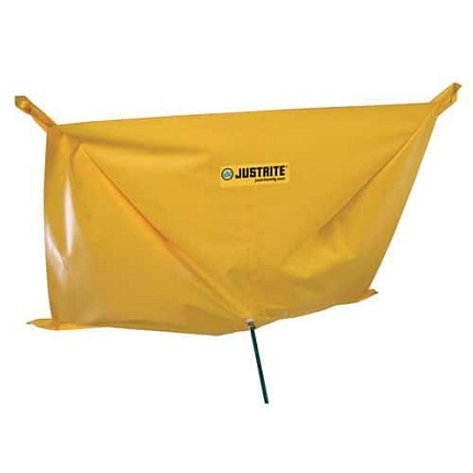 Stropní zábrana proti úniku vody Justrite, se smyčkami, 300 x 300 cm