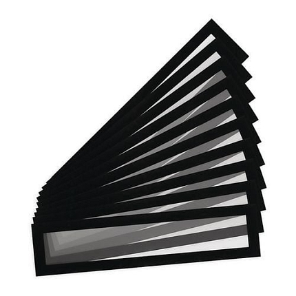 Informační kapsy Magneto Pro Solo Tarifold, magnetické, 80 x 320 mm, černá, 10 ks