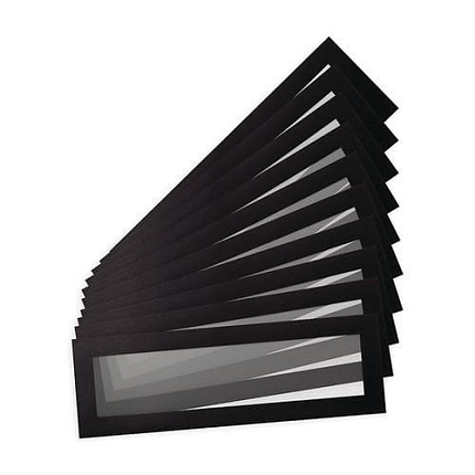 Informační kapsy Magneto Pro Solo Tarifold, magnetické, 80 x 235 mm, černá, 10 ks