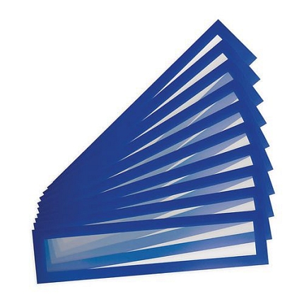 Informační kapsy Magneto Pro Solo Tarifold, magnetické, 80 x 320 mm, modrá, 10 ks