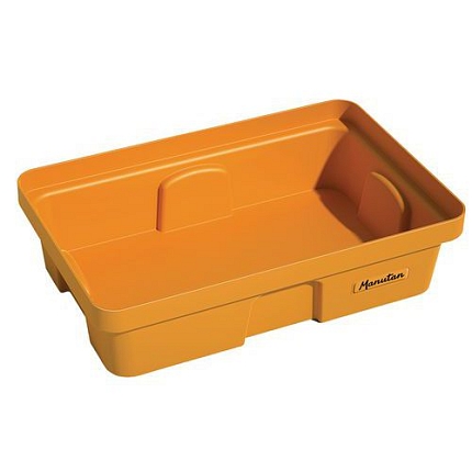 Plastová záchytná vana bez roštu, 640 x 410 mm, kapacita 30 l - Manutan Expert