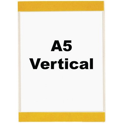 Informační kapsy Manutan Expert, A5, samolepicí, 10 ks, na výšku