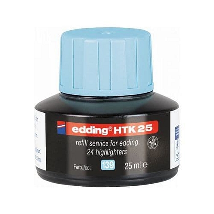 Náhradní inkoust pro zvýrazňovače edding HTK 25, pastelově modrý (139)