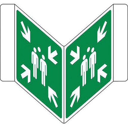 Bezpečnostní tabulka Manutan Expert  - Shromaždiště, hliník, 200 mm