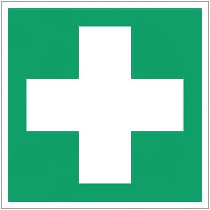 Bezpečnostní tabulka Manutan Expert - První pomoc, hliník, 350 mm
