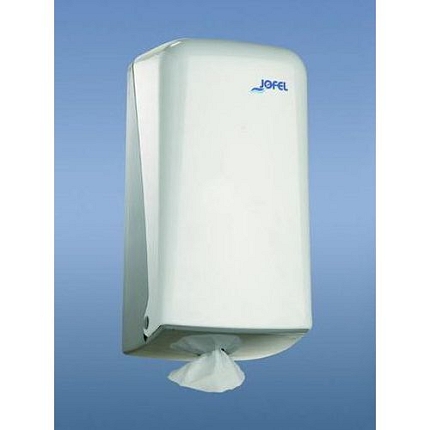 Zásobník na papírové ručníky v miniroli JOFEL Azur, bílý plast