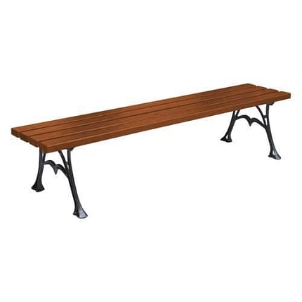 Parková lavička City, ořech