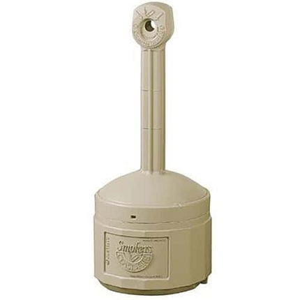Plastový stojanový popelník Smoker’s Cease Fire®, 15 l, béžová