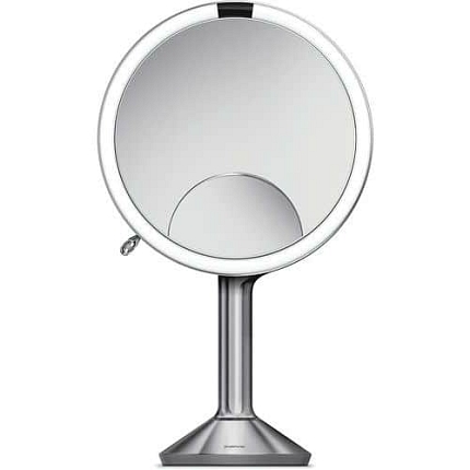 Zrcátko se senzorem Touch Control Trio – stříbrné – průměr 20 cm