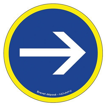 Značka s vysokou viditelností - Povinný směr