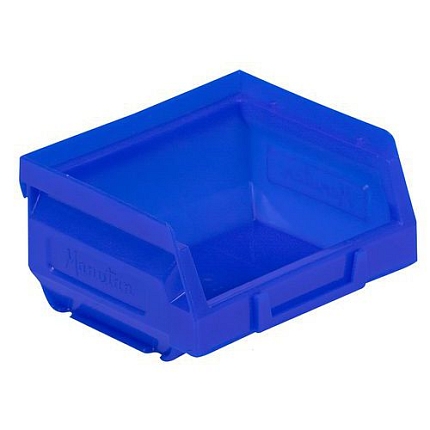 Plastový box Manutan Expert  6,2 x 10,3 x 12 cm, modrý