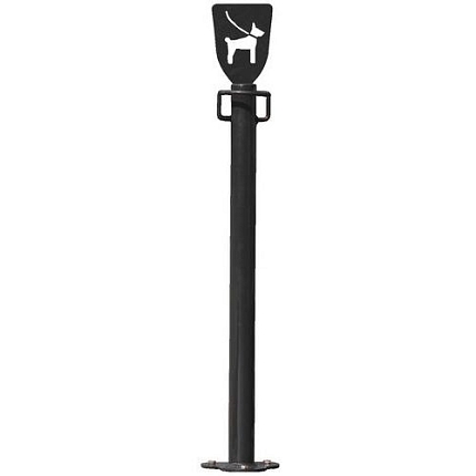 Sloupek s háčkem na vodítko pro psa