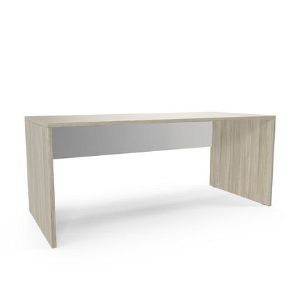 Kancelářský stůl Viva, 180 x 80 x 75 cm, rovné provedení, dub oyster/bílá