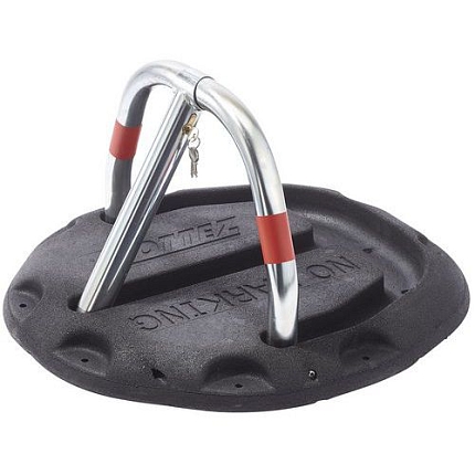 Parkovací zábrana Irma se samonosnou gumovou základnou