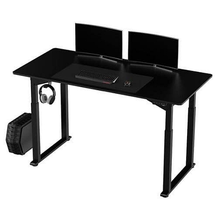 Výškově nastavitelný pracovní stůl Ultradesk Uplift, 160 x 75 cm, s XXL podložkou pod myš, černá