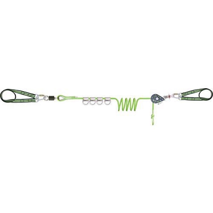 Dočasné záchranné lano Kratos Safety, Cross-line, délka 25 m, až pro 4 osoby