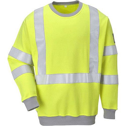 Mikina Flame Resistant Anti-Static Hi-Vis, žlutá